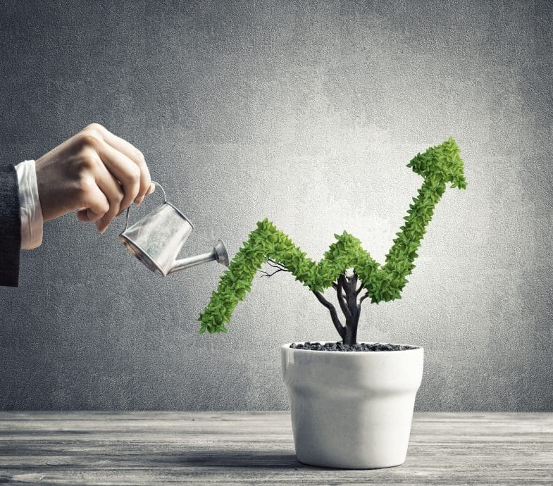 Financial growth concept